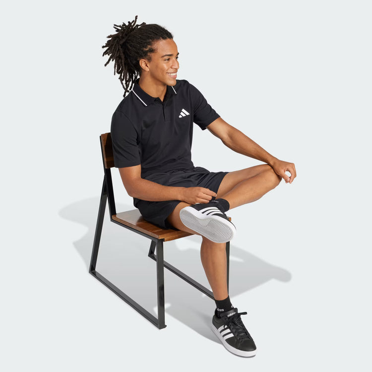 Essentials Small Logo Piqué Polo Shirt