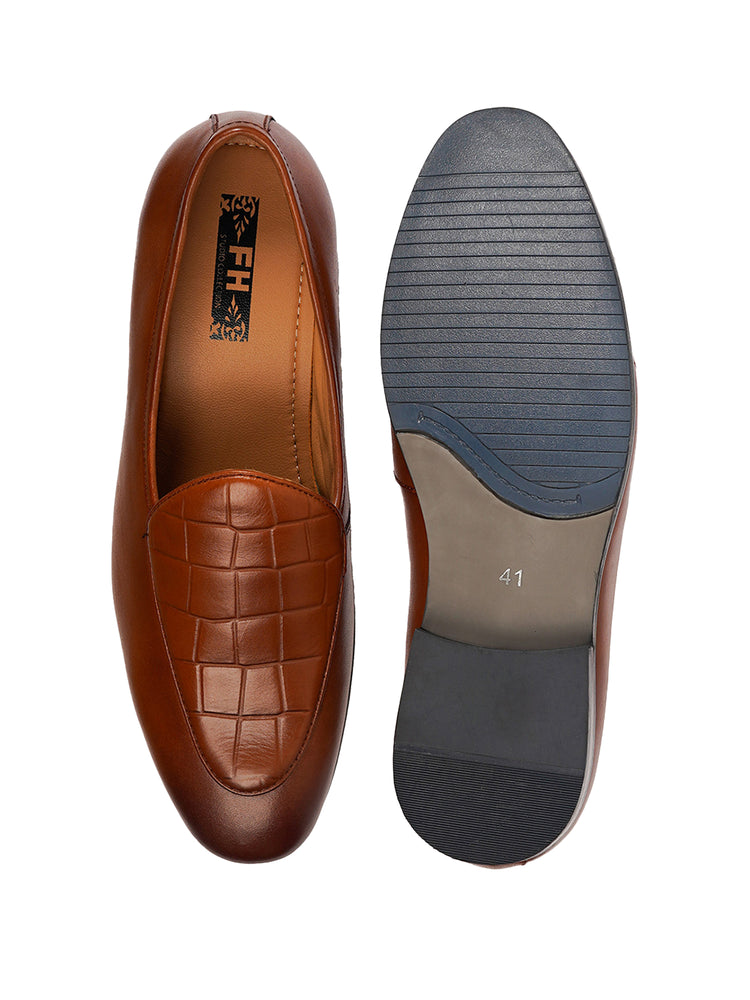Brown Slip-on Party leather Shoe