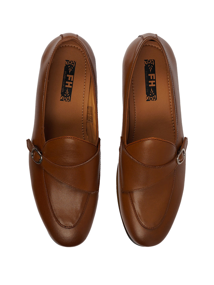 Tan Party leather Monk Shoe