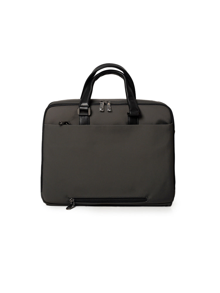 Grey Microfiber Travel & Messenger Bag – Water-Resistant