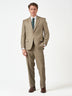 Beige Slim Fit 3-Piece Suit