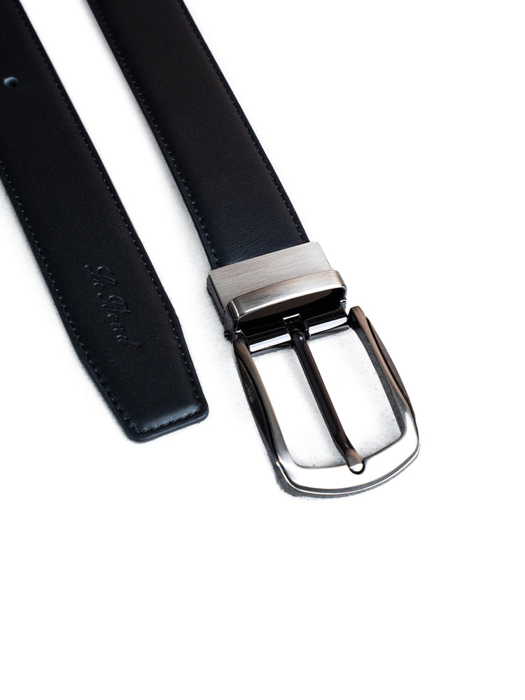 Black & Brown Reversible Genuine Leather Formal Belt