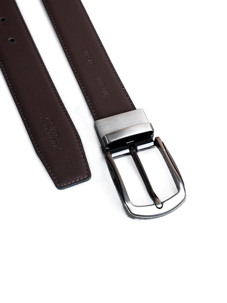 Black & Brown Reversible Genuine Leather Formal Belt