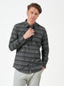 Black Floral Casual Long Sleeve Shirt