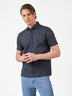 Black Floral Cotton Short Sleeve T-Shirt