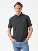 Dark Grey Plain Cotton Short Sleeve T-Shirt