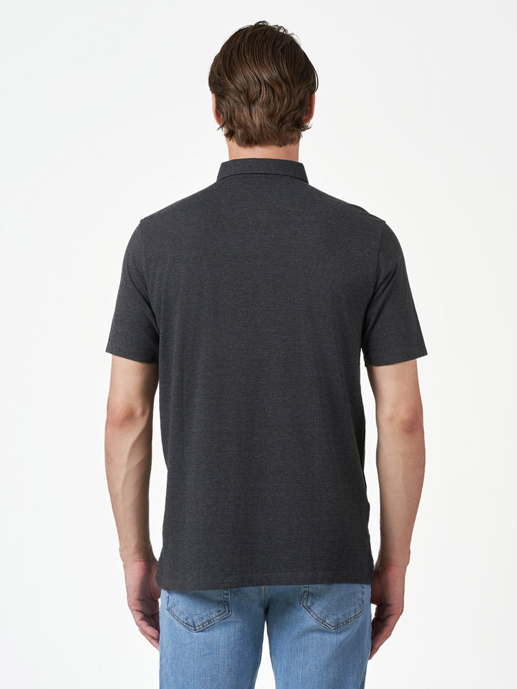 Dark Grey Plain Cotton Short Sleeve T-Shirt