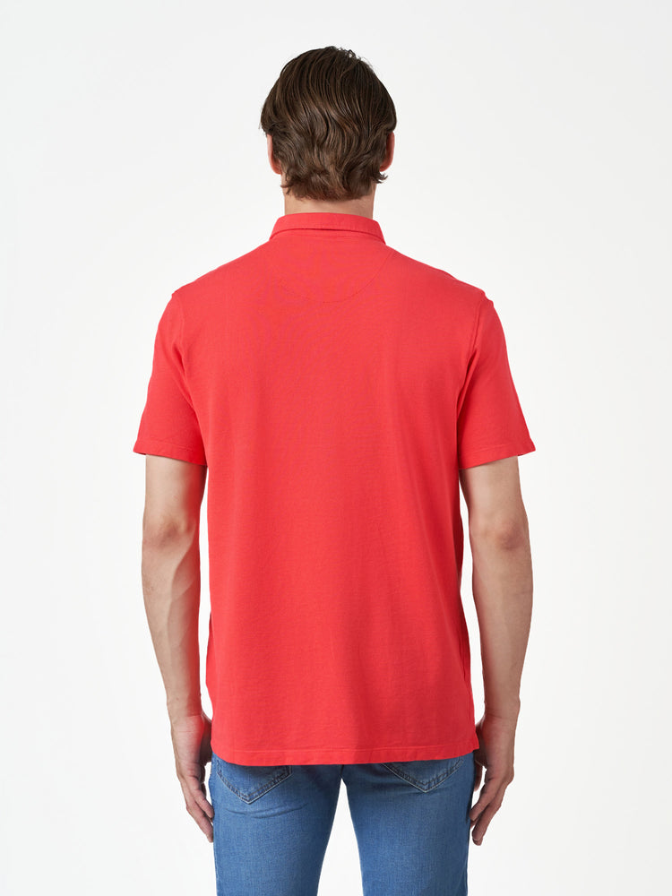Dark Pink Plain Cotton Short Sleeve T-Shirt