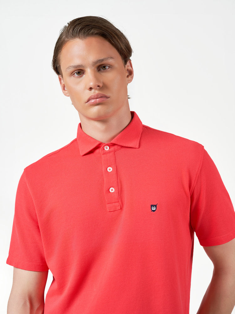 Dark Pink Plain Cotton Short Sleeve T-Shirt