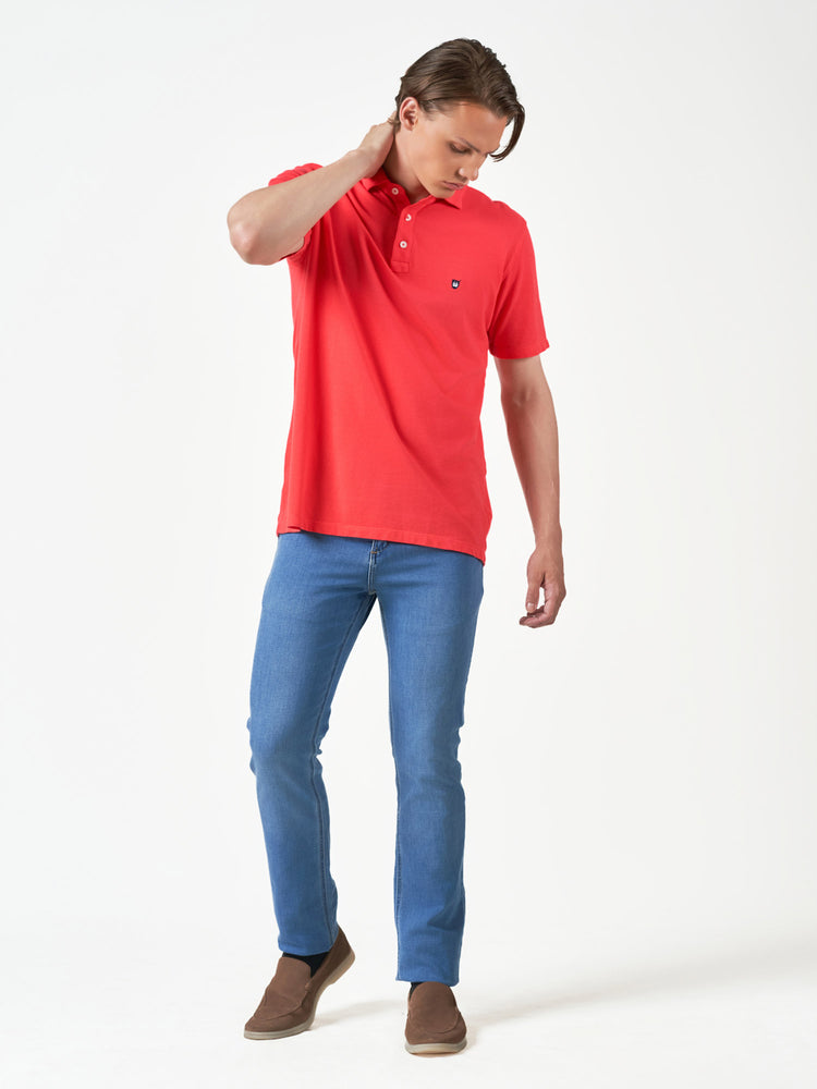 Dark Pink Plain Cotton Short Sleeve T-Shirt