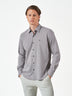 Grey Casual Slim Fit Long Sleeve Shirt
