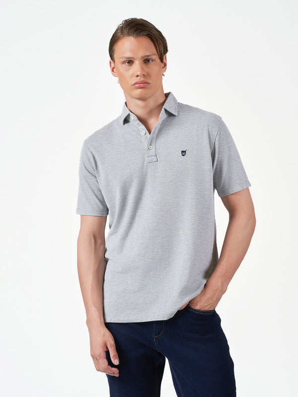Light Grey Plain Cotton Short Sleeve T-Shirt