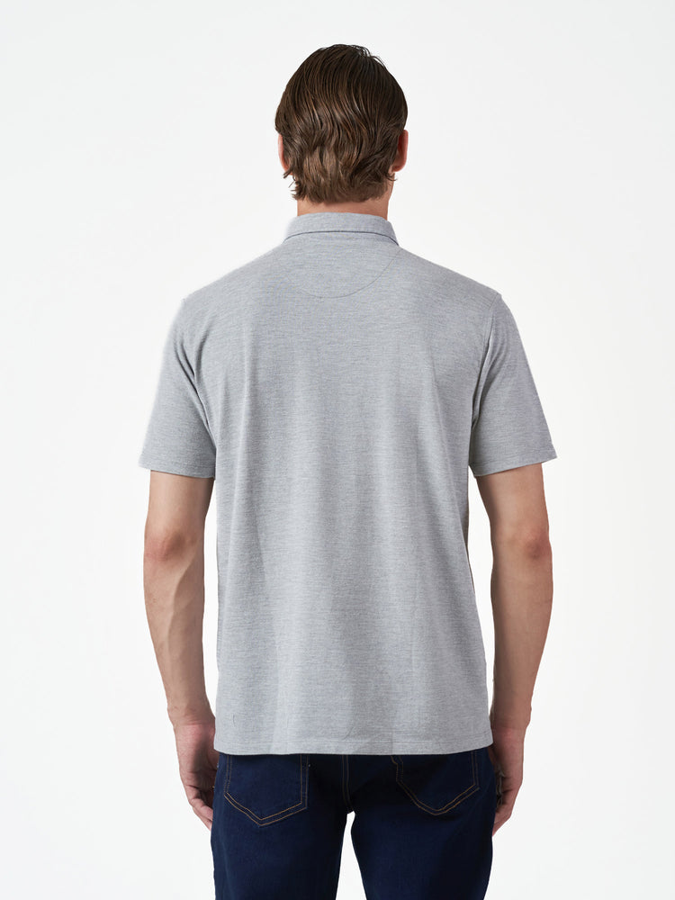 Light Grey Plain Cotton Short Sleeve T-Shirt