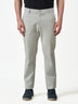 Light Grey Slim Fit Stretch Cotton Mid Rise Chinos