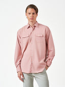 Pink Casual Bamboo Blend Long Sleeve Shirt