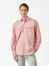 Pink Casual Bamboo Blend Long Sleeve Shirt