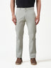 Casual Light Grey Cotton Stretch Slim Fit Chinos