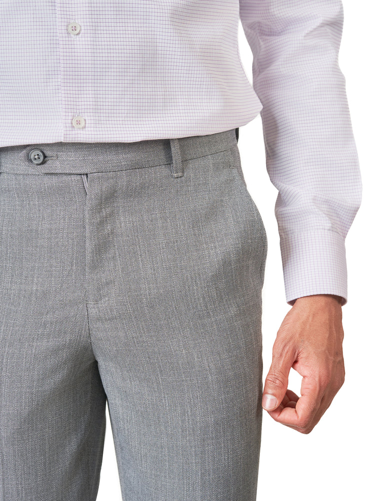 Plain Formal Slim Fit Trousers