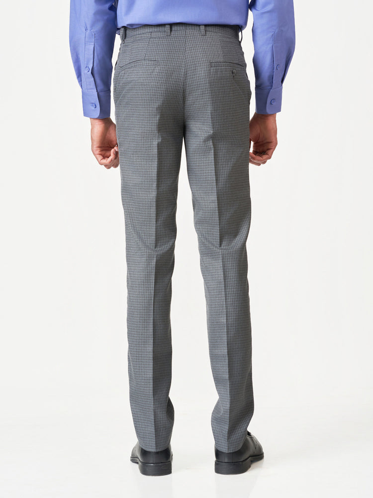 Checked Formal Slim Fit Office Wear Trousers