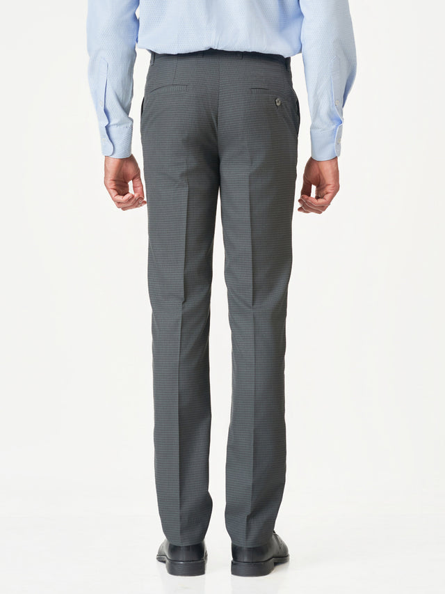 Checked Formal Slim Fit Office Wear Trousers