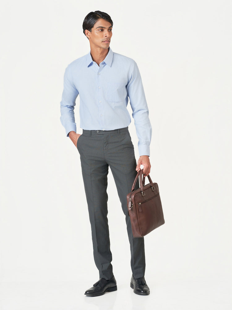 Checked Formal Slim Fit Office Wear Trousers