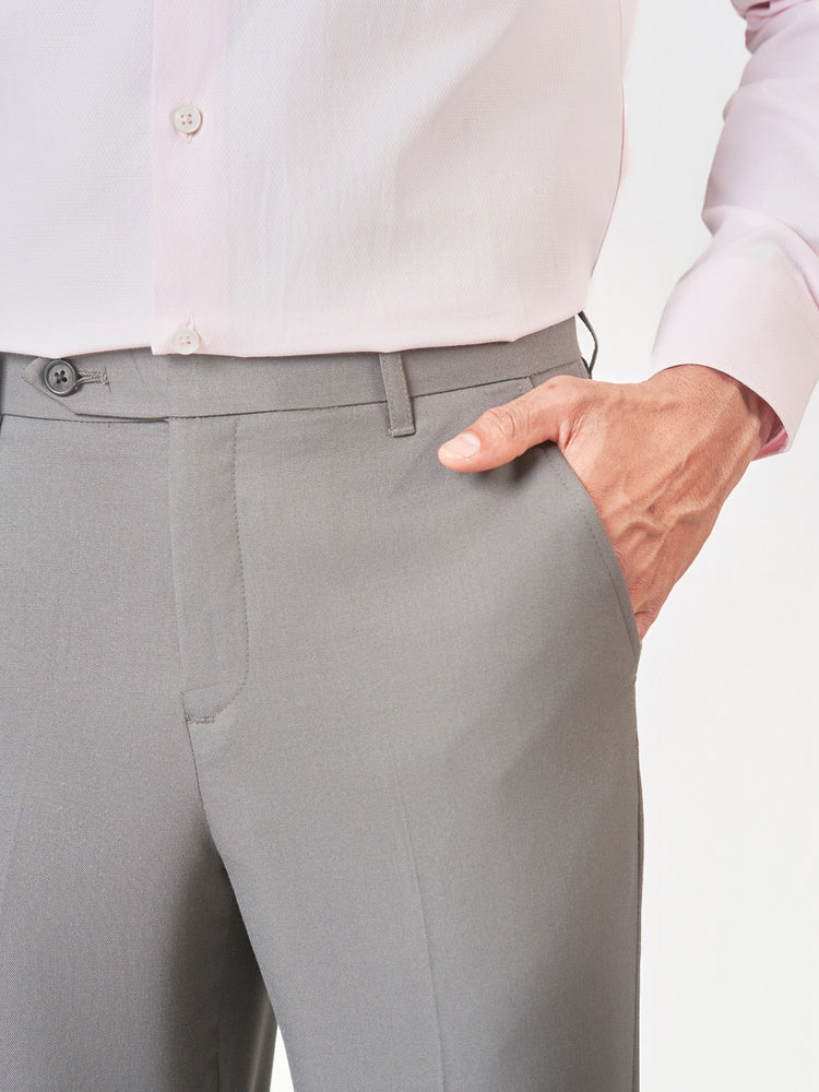Plain Formal Slim Fit Office Wear Trousers