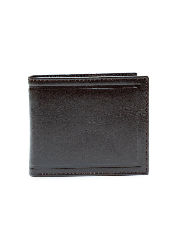 Men’s Brown Full Grain Leather Smooth Finish Wallet