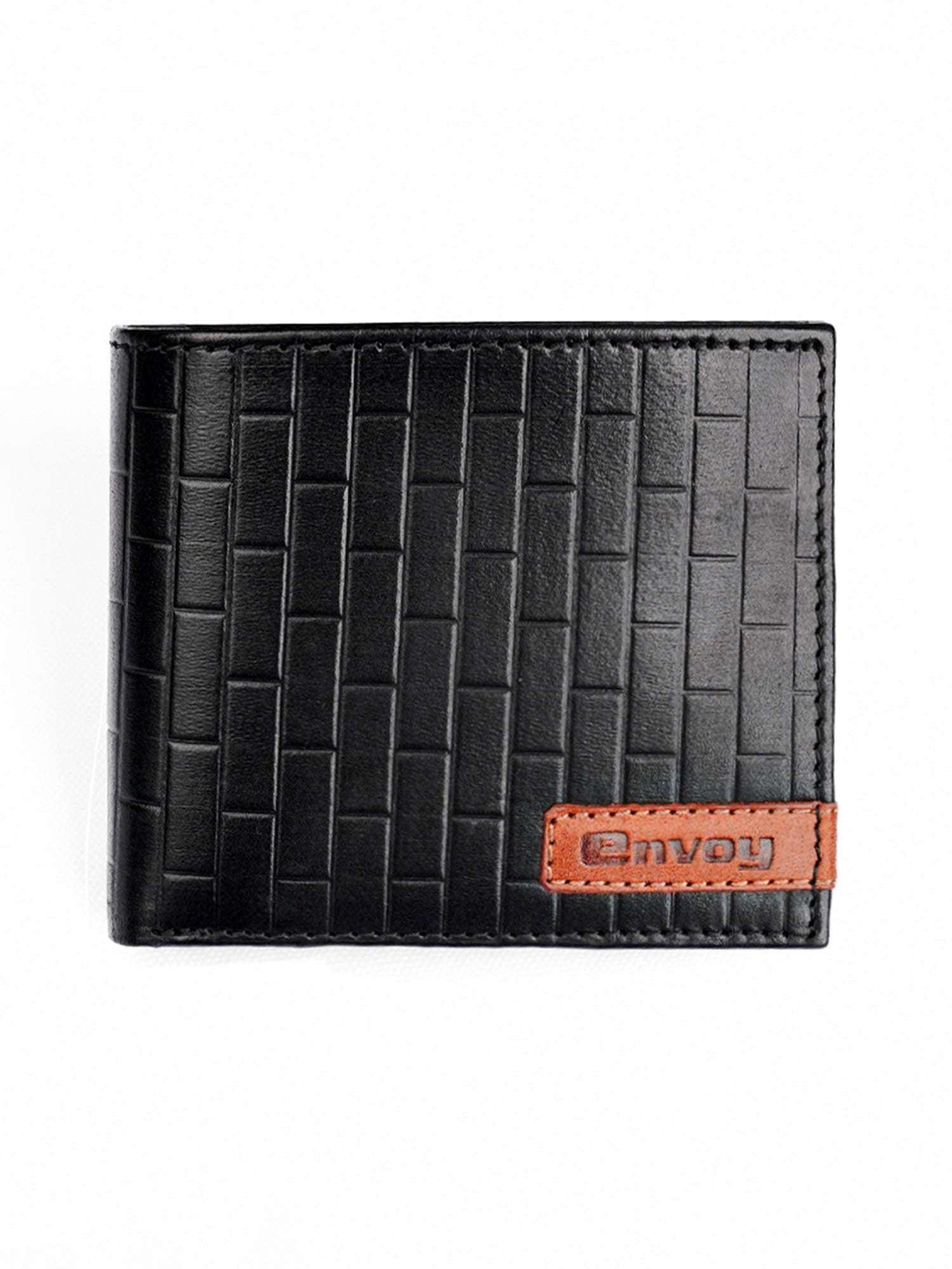 Men's Croc Pattern Black Full-Grain Leather Wallet – Hameedia