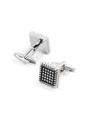 Square Grid Polished Cufflinks