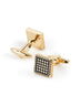 Textured Square Gold Cufflinks