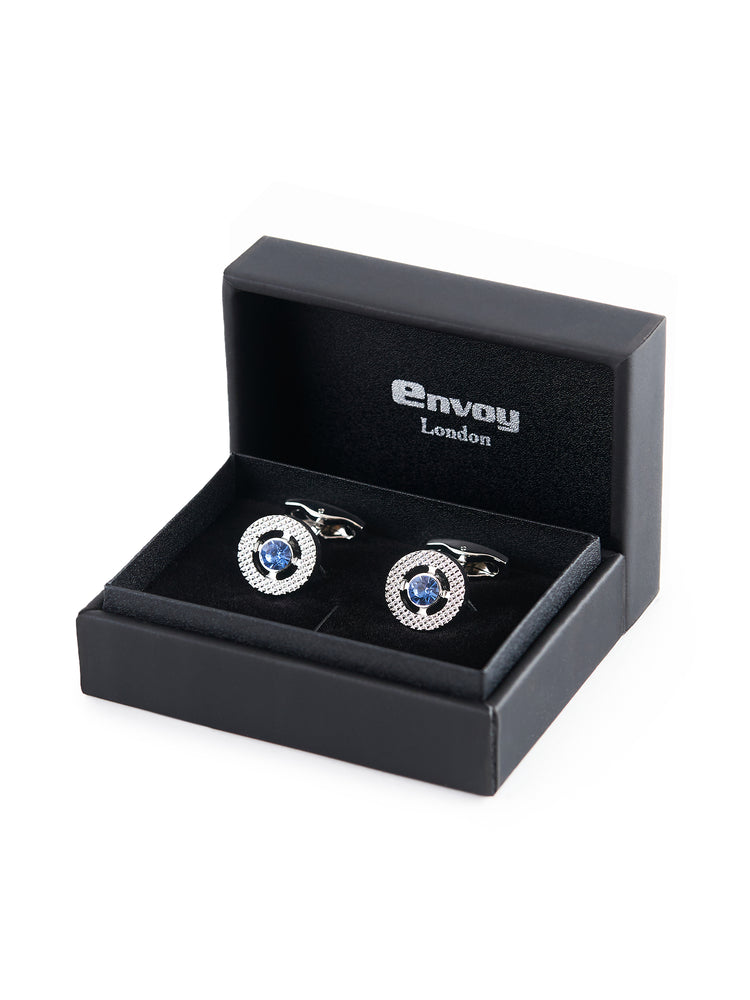 Circular Stainless Steel Cufflinks
