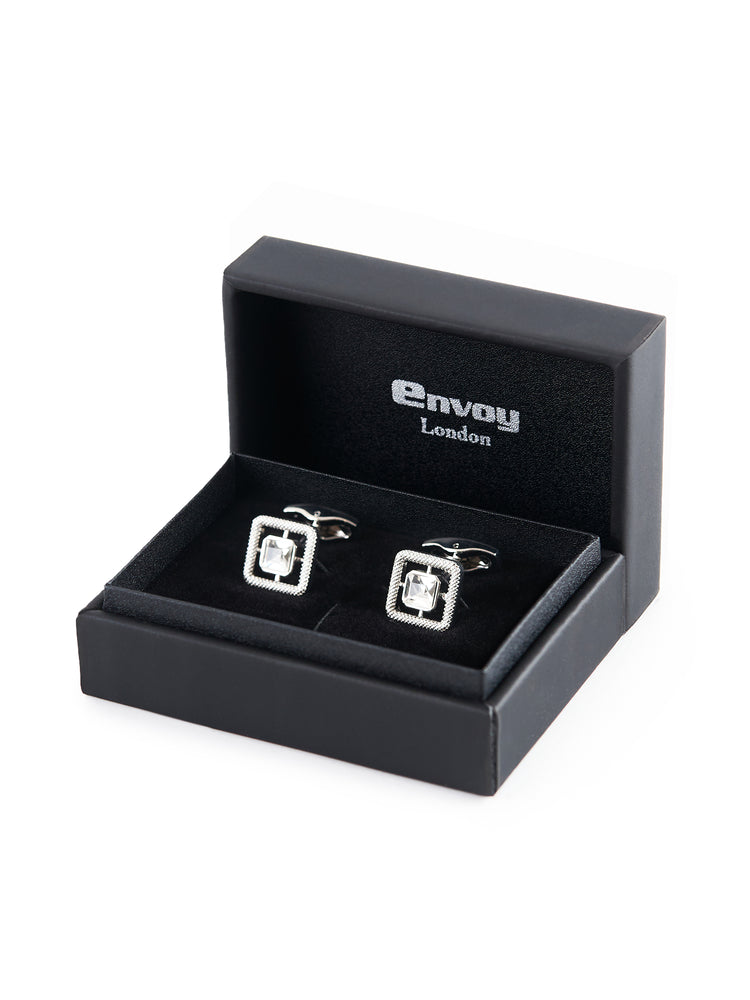 Square Mother of Pearl Cufflinks