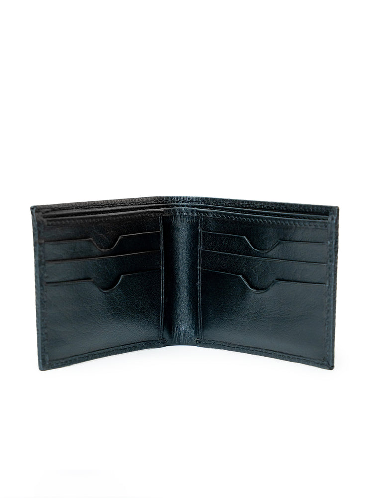 Men’s Textured Black Full Grain Leather Wallet