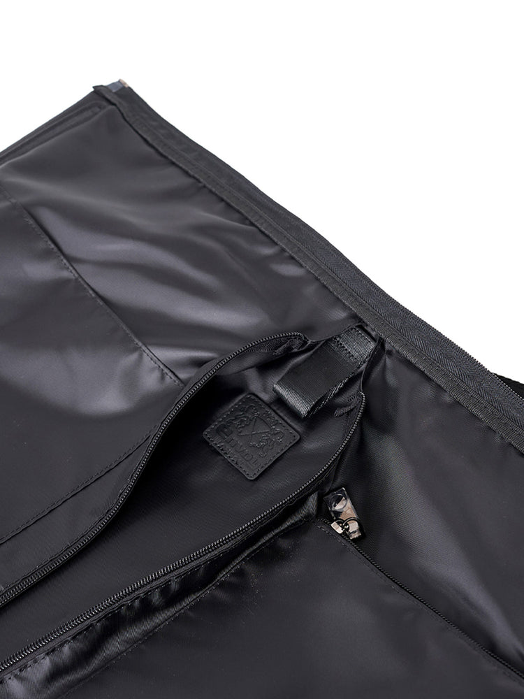 Microfiber Black Convertible Garment Duffle Bag – Lightweight Travel Suit Carrier
