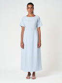 Plain Relaxed Straight Fit Casual Maxi Dress