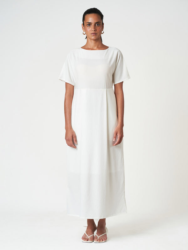 Plain Relaxed Straight Fit Casual Maxi Dress