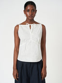 Shoulder Tie Sleeveless Blouse