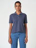 Cotton Stretch Casual Dark Blue Classic Polo T-Shirt