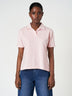 Cotton Stretch Casual Pastel Pink Classic Polo T-Shirt