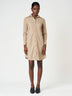 Belted Shirt Long Sleeve Mini Casual Frock