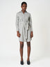 Belted Shirt Long Sleeve Mini Casual Frock