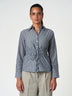 Cotton Casual Striped Drawstring Shirt