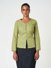 Tie-Back Button Blouse