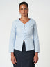 Tie-Back Button Blouse