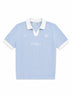 Sky Blue Relaxed FIt Knit Polo
