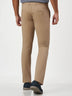 Smart Casual Beige Cotton Slim Fit Chinos