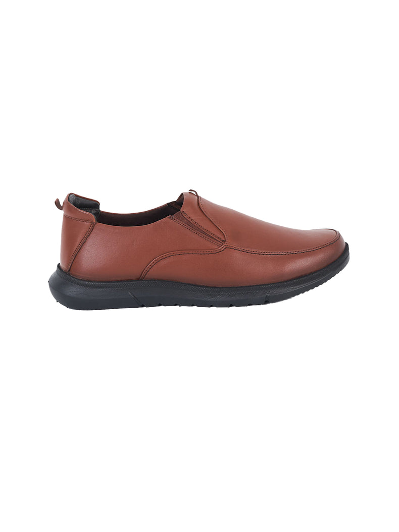 Brown Loafers Genuine Leather Shoes