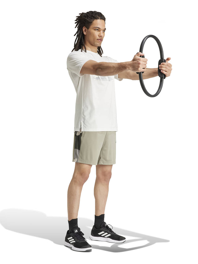 Train Essentials Camo Graphic Logo Tee