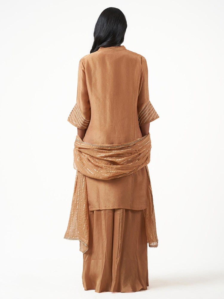 Tissue Silk Embroidered Shalwar Set