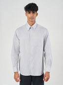 Striped Cotton Armstrong Collar Formal Shirt